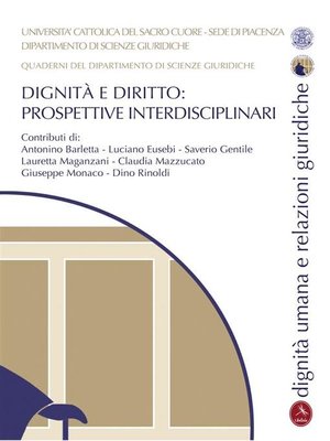cover image of Dignità e diritto